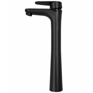 Mezcladora Lavamano Alta 33cm Inoxidable Negra