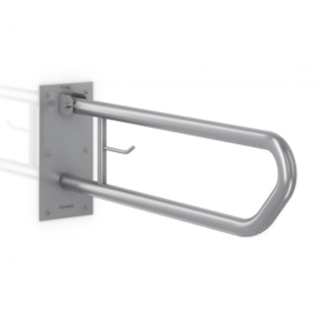 Barra Seguridad Abatible 600 MM Porta Papel Inoxidable