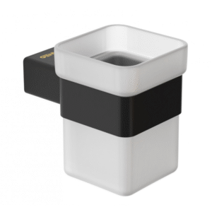 Cepillera C/Vaso Negra Pompei Inoxidable