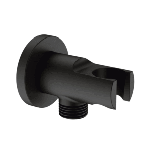 Soporte Ducha Negro C/Toma