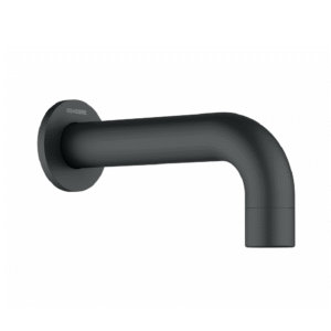 Caño Mural Baño Cilindrico Negro