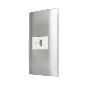 Toma De Red 8 Hilos Con Placa Plata Altimus 124859 Aksi