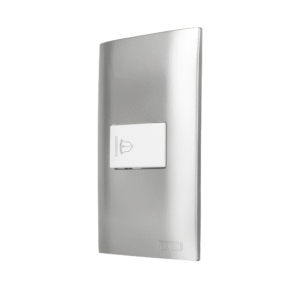 Pulsador de Timbre Con placa Plata Altimus 124858 Aksi