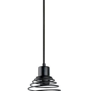 Lampara Colgante Dec. Spring Ovalo Negra 125161 Aksi