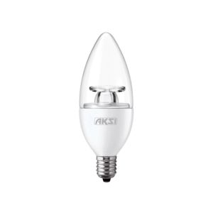 Bombillo Led T/Vela Trsnp. 4W E12 luz Calida 122001 Aksi