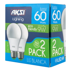 Bombillo Led 2Pack 9w Luz Blca. 129021 Aksi