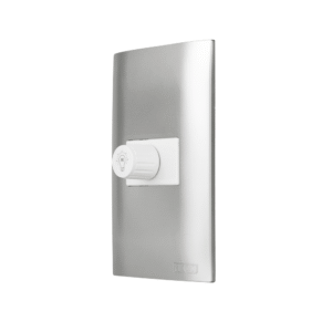 Atenuador (Dimmer) Con Placa Plastica Plata 124809 Aksi