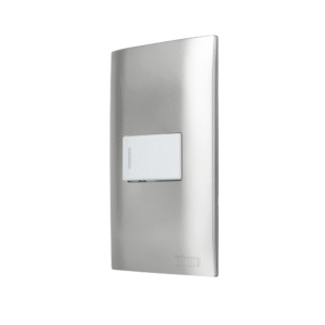 Interruptor Sencillo Con Placa Plata Altimus 124806 Aksi