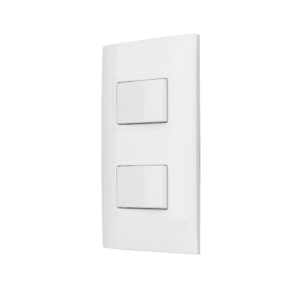 Interruptor Doble Con Placa Bco. Altimus 124802 Aksi