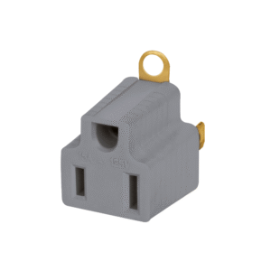 Adaptador Enchufe 3 a 2 gris 117403 Aksi