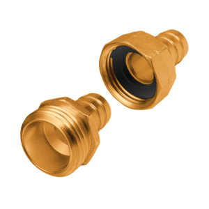 Juego Terminales Para Manguera Mango H Bronce 3/4" 102405 Aksi