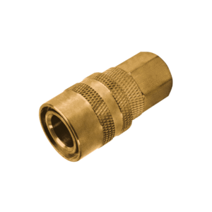Acople Rapido De Hembra Bronce 1/4" NPT 113006 Aksi