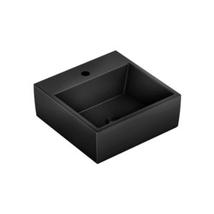 Lavamano Sobrencimera 410x410 Basic Q1 Negro Mate