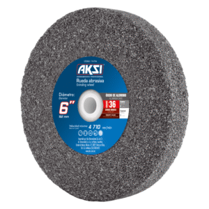 Rueda P/Esmeril, Óxido de Aluminio, 6"x1"x1" G36 114704 Aksi