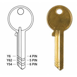 Blanco de Llave Tipo Y52-5Pin Iber