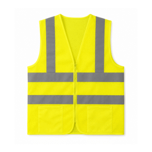 Chaleco Reflectivo XL Con Bolsillo/Zipper 4Rayas #006 Amarillo Iber
