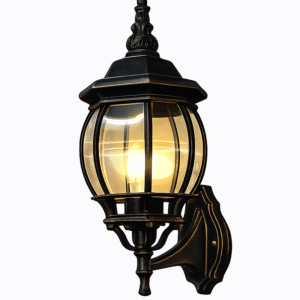 Lampara Colonial P/Pared Negra 12402