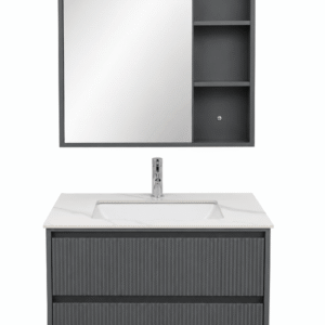 Mueble Baño Slim-90G PVC Gris