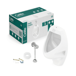 Orinal C/Valvula Fluxometro + Kit Instalac.  Blanco Celite