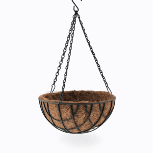 Canasto Paja De Coco Decorativo Redondo Colgante 14"T0017-3L Landscapers